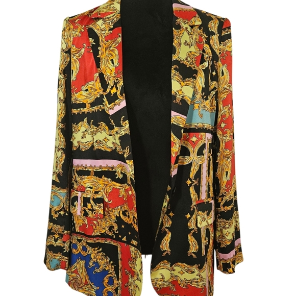 Industry Women's Paisley Print Blazer-Size Medium - Picture 5 of 16